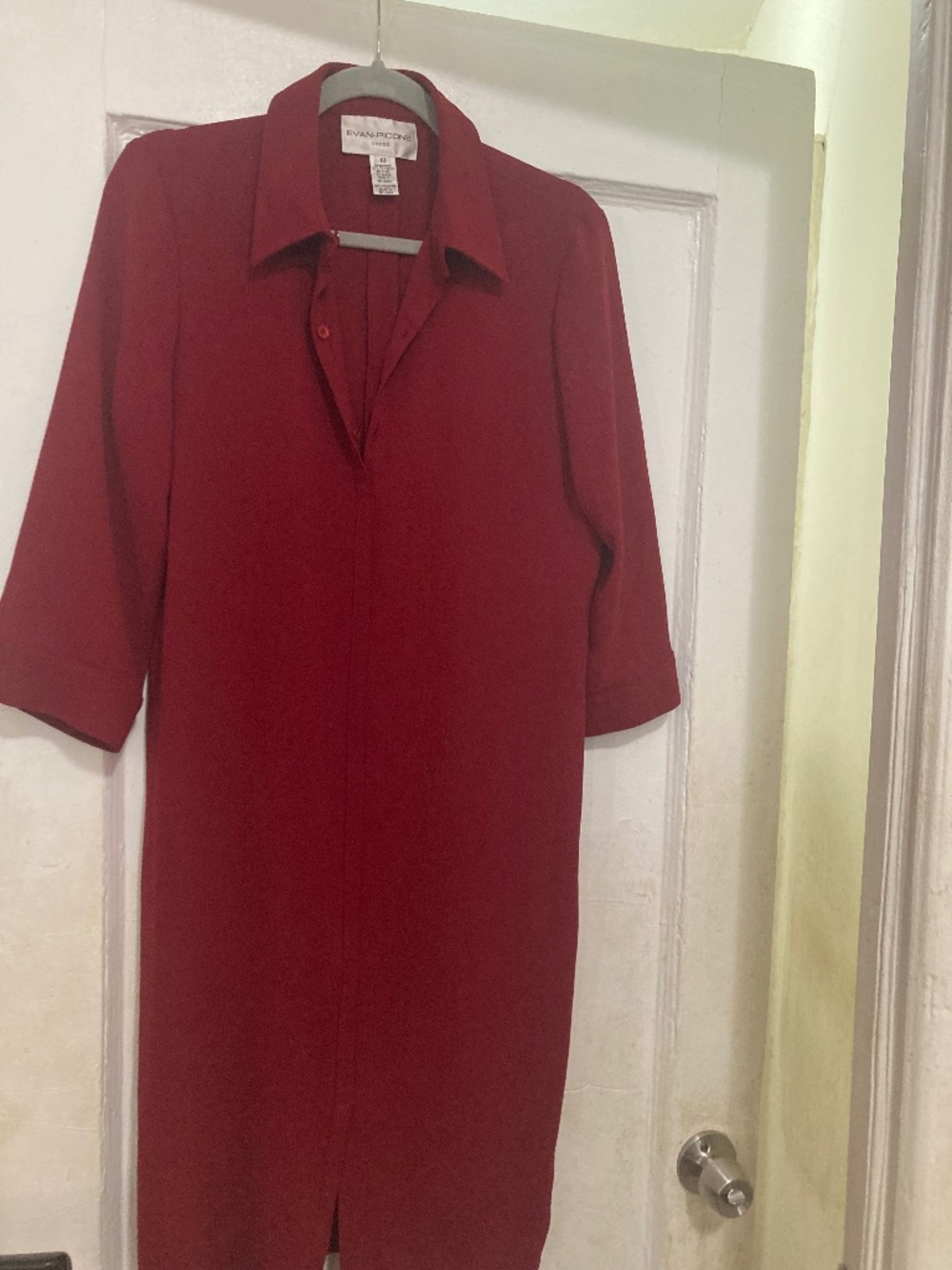 Evan Picone dress 10 used Burgundy